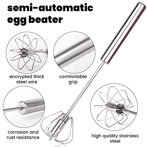 Xpr Semiautomatic Egg Whisks ,Stainless Steel Hand Push Rotary Whisk
