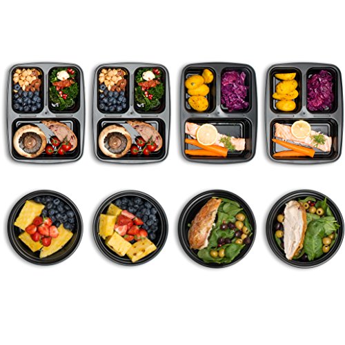 Mixed Meal Prep Containers Set Bento Lunch Boxes / Restaurant Food