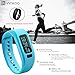 InnKoo Kids Fitness & Activity Tracker Watch, U2 Pedometer Band Calories Counter Smart Sports Bracelet Wristband Sleep Monitor, Bluetooth Sync Anti-Lost Long-time Standby (Blue)