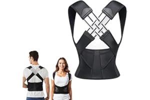 milow Corecares Posture Corrector for Women & Men - Adjustable Shoulder Back Straightener, Supports Neck & Upper Back Comfort