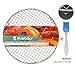 Fivebop Round Cooling Rack Stainless Steel Cross Wire Barbecue Grill Net Racks with 3 Legs for Cooking Baking Steaming (11 inches)