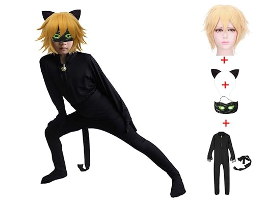 Miraculous Cat Noir Halloween Costumes Superhero Holloween Custumes For Boys
