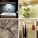Rechargeable Motion Sensor Closet Light 12 LED Portable Wireless Activated Light Bar Cabinet Kitchen Wardrobe Night Light with Magnetic Strip Stick-on Anywhere (Pack of 2)