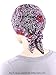 Chemo Fashion Scarf Easy Tie Turban Hat Headwear for Cancer Rip Tide Green Blue Zig Zag