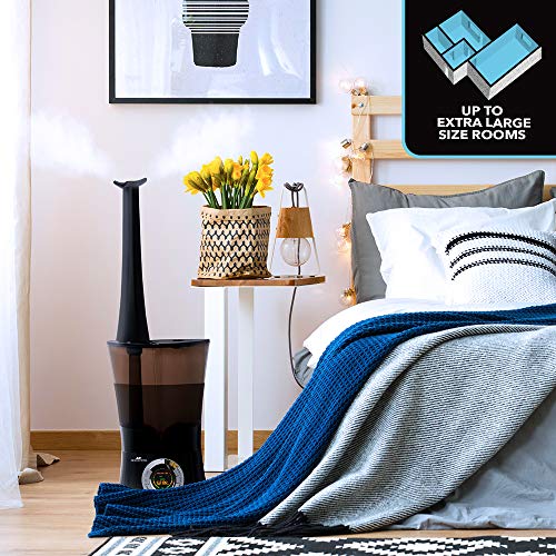 Air Innovations 901D High Capacity & Top Fill Cool Mist Ultrasonic Digital Humidifier 1.6 Gallons For Large Rooms Up To 700 Square Feet (black) - Thumbnail 6