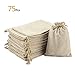 ANPHSIN 75 Pcs Small Burlap Gift Bags with Drawstring - 5.4