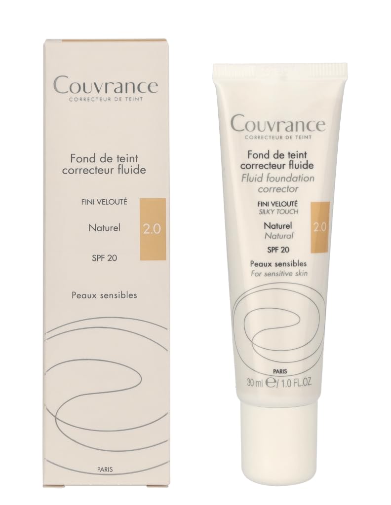 Avène Couvrance Fluid Foundation Corrector SPF 20 30ml - 2.0 Natural