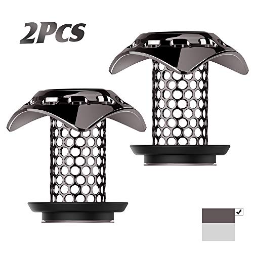 Betheaces Drain Hair Catcher Bathtub Hair Trap Stainless Steel Shower Drain Strainer Sink Cover Protector Plug Fast Water Anti-Rust No Mold Support Drain Sizes from 1.35''to 1.75'' (Gun-color)(2 Pack) - Thumbnail 7