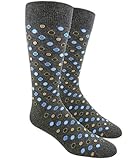 Circulation Gray Men's Cotton Blend Dress Socks