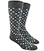 Circulation Gray Men's Cotton Blend Dress Socks