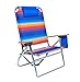 Extra Large - High Seat Heavy Duty 4 Position Beach Chair w/ Drink Holder