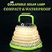 Arols Collapsible Solar Light Camping Tank Lantern Silicone Emergency Light Solar & USB Powered for Camping, Hiking, Hurricanes, Outages, Storms Lanternthumb 3
