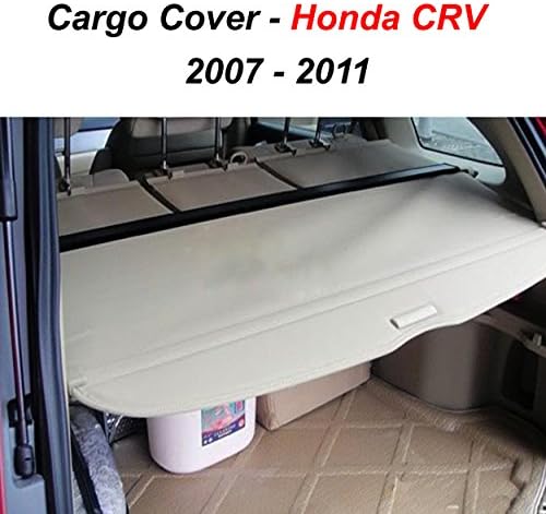 Honda CRV Beige Retractable Tonneau Cargo Cover for 2007- 2011 by Racing 1 (Beige)