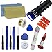 16 in1 LCD Glass Repair Tool Kit, Sunmall Opening Pry Tools Kit, Screwdriver Repair Tools Set with UV Glue UV Torch for Smartphones Samsung iPhone iPad Nokia Huawei Sony Motorola HTC etc (16 in 1)