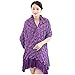 Xjamus Handmade Mermaid Tail Blanket Adults,Soft Cozy Crochet Knitting Sleeping Camping Bag All Seasons,Birthday Gift Shawl Couch Throw Blanket(Tassel Purple)