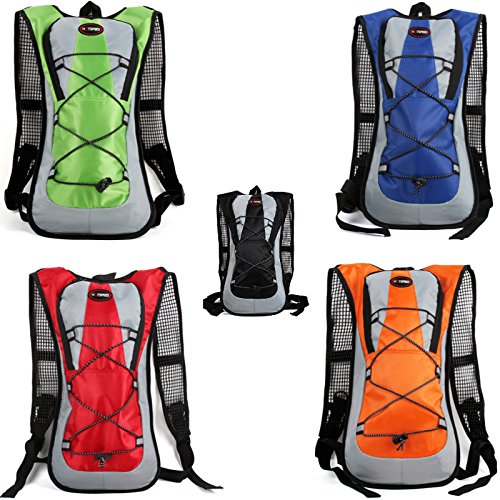 Outdoor backpack Outdoor sports cycling water bags bike bags hiking travel water bag backpack backpack for men and women cycling package orange -hotspeed