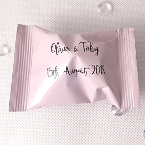 150 Wedding Quotation Fortune Cookies with Personalised Printed Wrappers. Unique Personalised Wedding Favours.