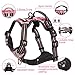 WINSEE Dog Harness No Pull, Pet Harnesses with Dog Collar, Adjustable Reflective Oxford Outdoor Vest, Front/Back Leash Clips for Small, Medium, Large, Extra Large Dogs, Easy Control Handle for Walking