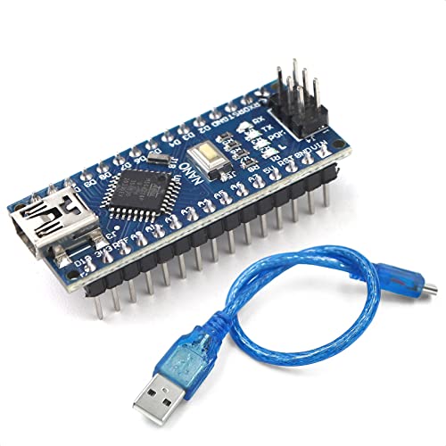 Microcontroller Mini Usb Mini Nano V3.0 ATmega328P Microcontroller Board with USB Cable for ...