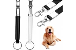 Lovgrin Dog Whistle Training, 2Pcs Ultrasonic Dog Whistle for Professional Adjustable Dog Whistles to Stop Barking Silent Con