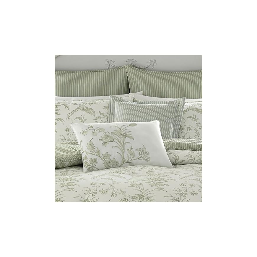 Laura Ashley Home King Size Comforter Set, Reversible Cotton Bedding