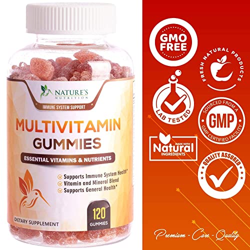 Multivitamin Gummies for Women & Men, Daily Gummy Multivitamins for