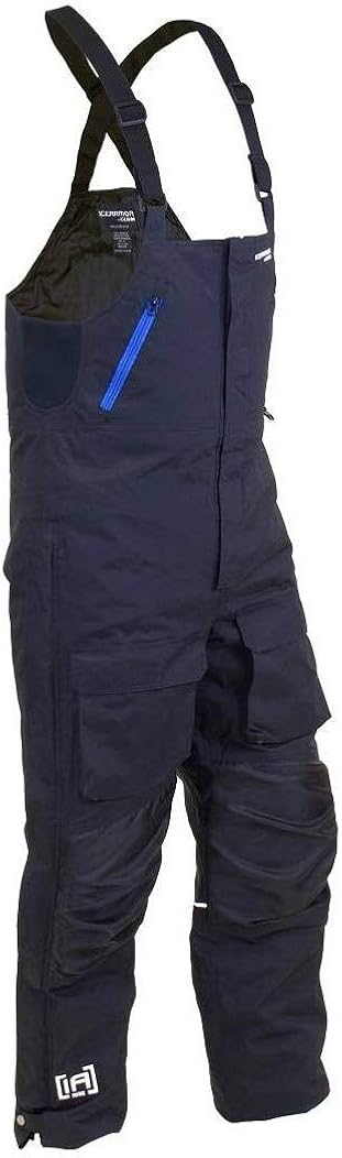 Clam 12748 Rise Float Bib Black/Blue Zips - XL: Clothing