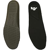 Dr. Martens Cushion Shoe Insoles 100% Recycled Poly Wave with Aegis Shoe Accessory, Black, 7 UK, 9 US Women / 8 US Men