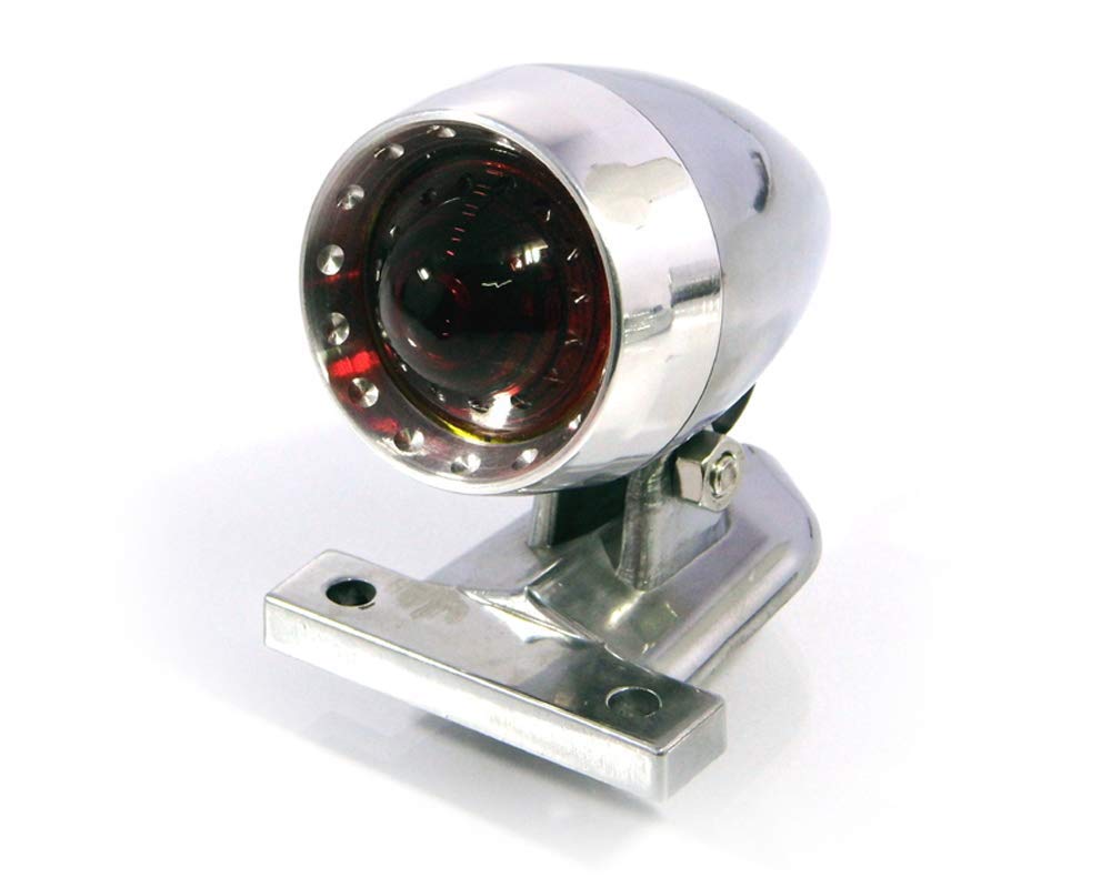 Alchemy Parts Motorbike Rear Stop Tail light Polished for Custom Retro Vintage Project