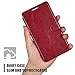 Huawei Ascend Mate 7 Case,Mulbess [Layered Dandy][Wine Red] - [Card Slot][Flip][Slim Fit] - PU Leather Wallet Case For Huawei Ascend Mate 7