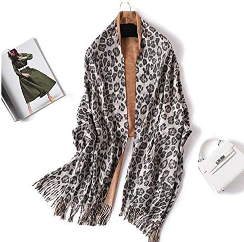 Designer brand women scarf 2018 winter cashmere scarves for lady pashmina shawls and wraps neck head warm bandana Leopard Print no.14