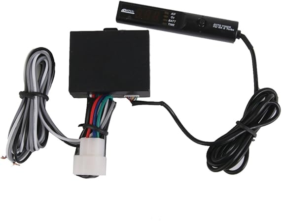 Amazon ノーブランド品 汎用 Apexi 12v デジタル表示 ターボタイマー ペン型 赤色led ブラック 電子パーツ 車 バイク