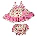 Floral Girl Baby Dress 3-Piece Romper Set — Adorable Matching Baby Girl Outfit