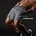 Gash Hao Athletic Gym Shorts Mens Workout Running Bodybuilding Training Short, Gray, Large