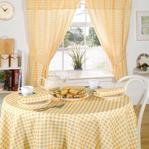 Emma Barclay Molly - Gingham Table Cloth in Lemon - 13.3" (33.78cm) Rectangular — image 1