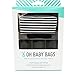 Oh Baby Bags Diaper Bag Clip-On Dispenser Gift Box with Disposable Bags for Dirty Diapers - Recycled Plastic - Stripe Duffle Plus 48 Black Unscented Bags