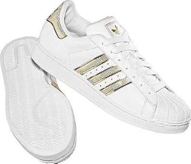 adidas superstar weiß gold streifen
