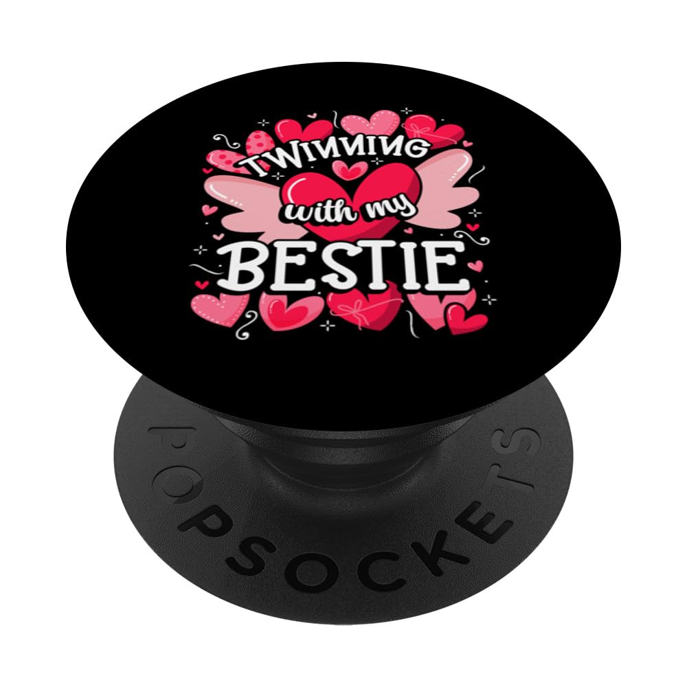 Friendship Matching Twin Twinning With My Bestie Twins Day PopSockets Swappable PopGrip