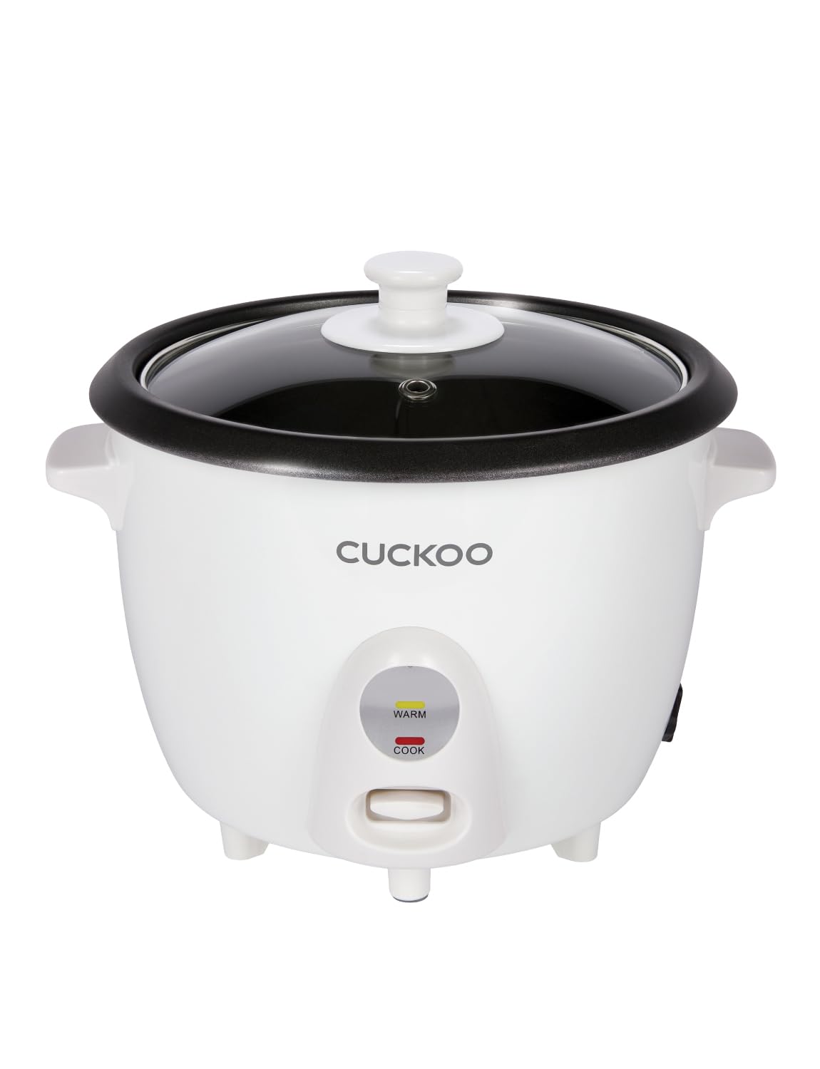 CUCKOO One Touch Rice Cooker 12-Cup Cooked, Small Rice Cooker & Warmer with Steamer Tray, Versatile Grain Cooker, Soup Maker, Auto Keep Warm, 6-Cup Uncooked, White (CR-0601C)
