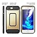YOUMAKER Case for iPhone 8 Plus & iPhone 7 Plus, Full Body with Built-in Screen Protector Heavy Duty Protection Shockproof Slim Fit Cover for Apple iPhone 8 Plus 5.5 Inch - Gold/Black