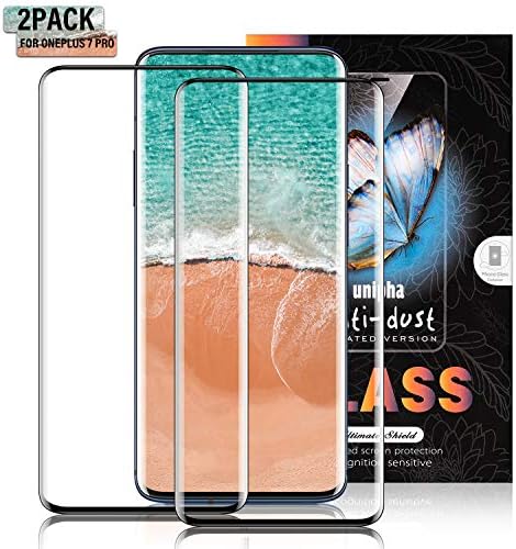 Zdai OnePlus 7 Pro Screen Protector, [2 Pack] Tempered Glass Screen Protector, Anti-Scratch, Anti Shatter, No Bubbles, Case Friendly, Screen Protector Glass for OnePlus 7 Pro