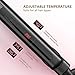 Jinri Professional Hair Straightener 1 Inch Ceramic Titanium Flat Iron Fast Heating with Auto Shut Off LED Digital Display & Anti Scald 3D Floating Plate (Black)