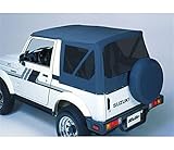Bestop 51362-15 Black Denim Replace-A-Top Soft Top Clear Windows; No frame hardware included for 1988-1994 Suzuki Sidekick