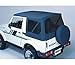 Bestop 51362-15 Black Denim Replace-A-Top Soft Top Clear Windows; No Frame Hardware Included for 1988-1994 Suzuki Sidekick