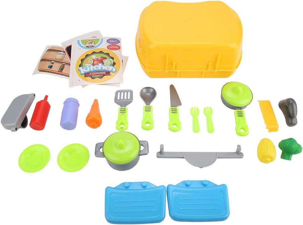 Play Kitchen Set, Chef Pretend Role Game Kit Toys for Kids