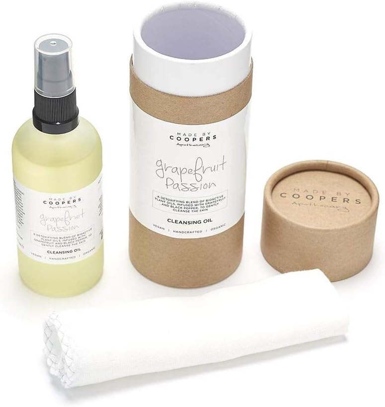 Made By Coopers Grapefruit Facial Cleanser Wash with Muslin Cloth, Make Up Remover - Image 3