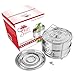Sweet Serenity Instant Pot Accessories | Deluxe Stackable Pressure Cooker Steamer Insert Pans | Fits 6 & 8 Qt Instant Pot Cookers | For Meat, Vegetables, Cheesecake, Seafood & More | Silicone Kit