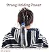 Rosette 2Pcs/set Large Chic Styling Hair Claw Clips Strong Holding Power Clamps Indoor Outdoor Hair Grips for Women Girls Thick Hair (wine red+blue)