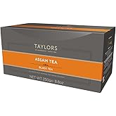 Taylors of Harrogate Assam, Black Tea, Individually Wrapped Bags, 100 Count (Pack of 1), Full-bodied, Satisfying & Malty, Caffeinated, Enjoy Hot or Iced, 100 Teabags