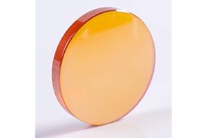 CNCOLETECH 20mm CO2 Laser Lens, PVD ZnSe Focus Lens 101.6mm / 4" Focal, For CO2 Laser Engraving & Cutting, 40W-150W, Orange
